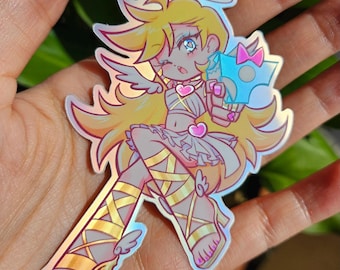 3" holographic angel panty sticker