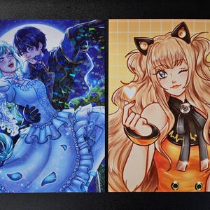 8x10 holographic vocaloid prints seeu miku kaito