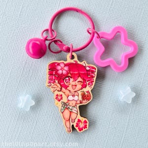 2&quot; double-side summer teto wood charm