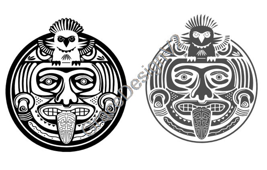 Calendar Aztec Aztec 5, Laser Cut File, Aztec Calendario Azteca, Laser ...