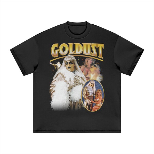 WWE Goldust Graphic Heavyweight Tshirt | 90’s Style | Graphic | Oversized | Wrestling | WWF | Vintage | AEW | Dustin Rhodes |