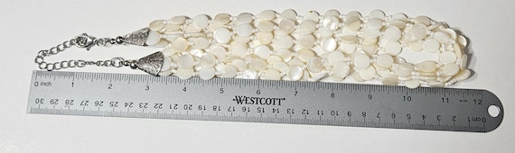 Shell 5 strand statement necklace - image 2