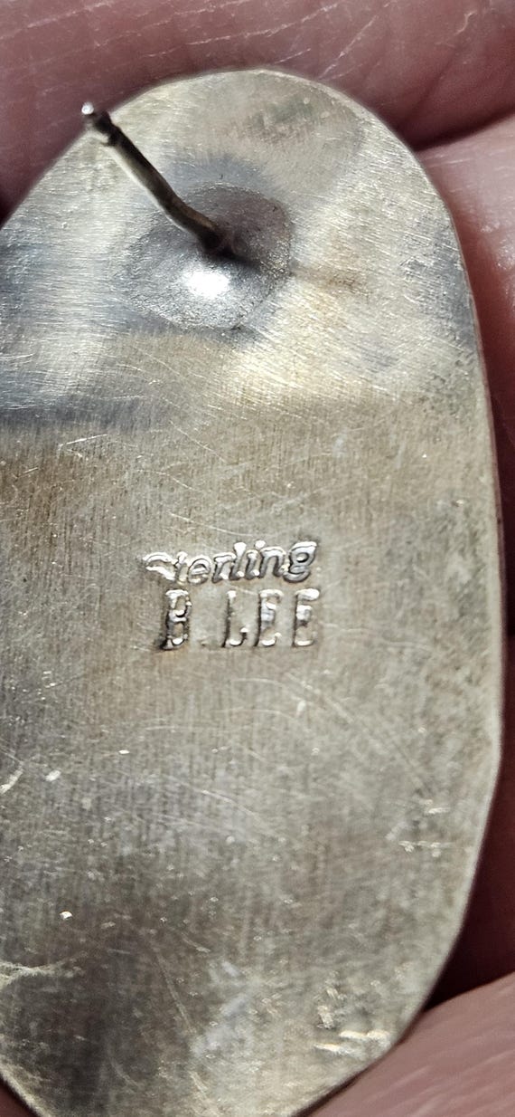 BETTA LEE signed charolite earrings View 5