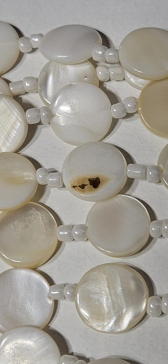 Shell 5 strand statement necklace - image 6