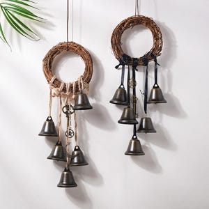 Ojibwe Dreamcatcher with Bells: Handmade Wall Decor & Door Decoration