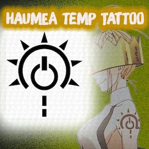 Haumea Tattoo- Fire Force - Temporary Tattoo