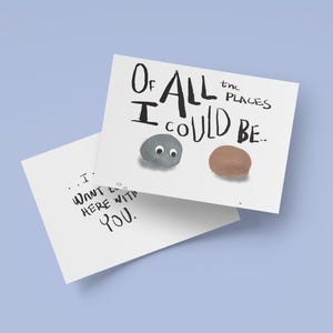 Todo en todas partes, todo a la vez, tarjeta significativa de amor