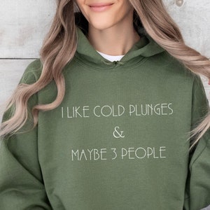 Cold Plunge hoodie or sweatshirt Ice Bath gift, Wild Water Swimming enthusiast sweater, cold Water Swimming gift, Wim Hof cold plunge gift