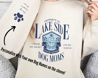 Personalized Sleeve Lake Life sweatshirt, Custom Lake Life shirt and cottage sweatshirt personalized boating sweatshirt with lake name shirt