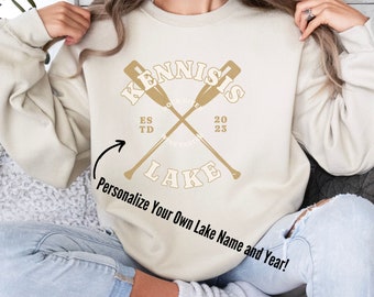 Personalized Lake Life sweatshirt, Custom Lake Life shirt and cottage sweatshirt personalized boating sweatshirt, custom lake name shirt