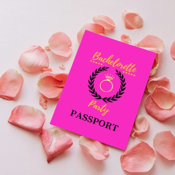 Bachelorette Passport Printable Editable Game