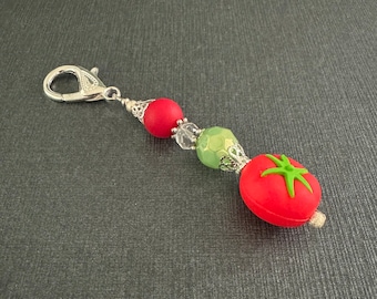 Tomato Scissor Fob for embroidery scissors and cross stitch