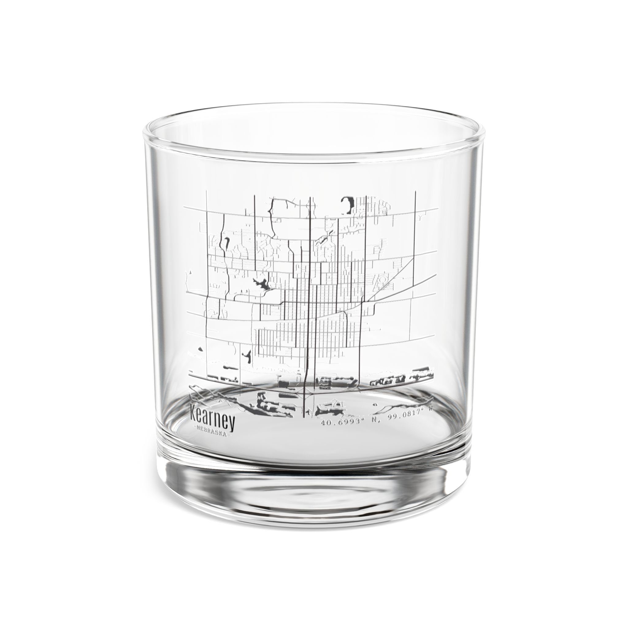 Map Of Kearney Nebraska Cocktail Glass, Map Of Nebraska Gift, Map Of Kearney Nebraska gift, Unique Kearney Nebraska gift