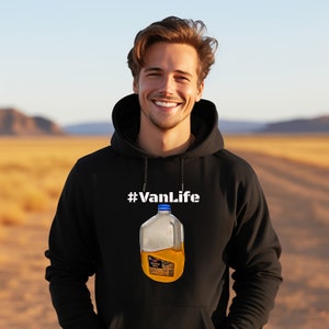 Moletom com capuz personalizado engraçado VanLife, #VanLife, Van Life, Van Life Gift, Van Life Shirt, Camping Shirt, Camper Van, Stealth Camping, Stealth Parking