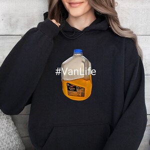Moletom com capuz engraçado VanLife, #VanLife, camisa Van Life, presente Van Life, casa é onde você estaciona, presente de acampamento furtivo, presente Mini Van Life