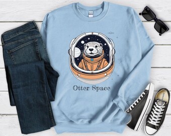 Sudadera con diseño de nutria, camiseta para amantes de la nutria, camiseta divertida con nutria, sudadera con animales divertidos, regalo divertido con nutria, camiseta linda con nutria