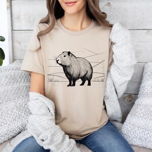 Capybara Shirt, Capybara Shirt, Cute Capybara, Capybara Gift, Capybara Drawing, Capybara Vintage Shirt