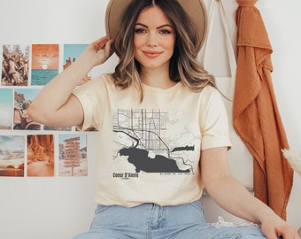 Map Of Coeur D'Alene Idaho Shirt, Map Of Idaho Shirt, I Love Idaho Shirt, Coeur D'Alene Idaho Is Home Shirt, Coeur D'Alene Gift