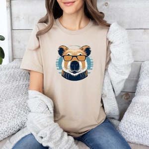 Smart Capybara Shirt, Capybara gift, Retro Capybara Shirt, Cute Capybara shirt, Capybara Gift, Animal Lover Shirt