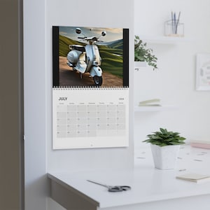 Vespa Inspired Moped Calendar (2024)