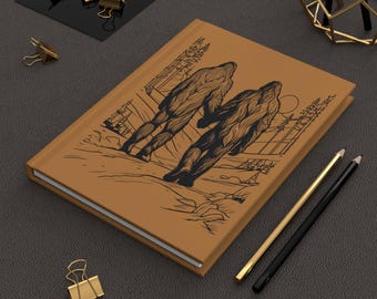 Bigfoot hardcover dagboek mat, Bigfoot cadeau, Sasquatch Art, Yeti, Aliens, Paranormal Gifts, Bigfoot Lovers Journal, Sasquatch Notebook