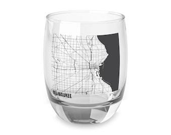 Map of Milwaukee Wisconsin Stemless Wine / Cocktail Glass, Map of Milwaukee Wine, Wisconsin Gift, Map Of Wisconsin, Milwaukee Wisconsin