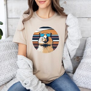Cool Capybara Sunglasses Shirt, Capybara gift, Retro Capybara Shirt, Cute Capybara shirt, Capybara Gift, Animal Lover Shirt