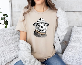 Elegant utterskjorta, söt utterskjorta, cool utterskjorta, utterälskarskjorta, djurälskarskjorta