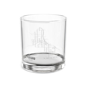 Vaso de cóctel con el mapa de Pahrump, Nevada, vaso con el mapa de Nevada, regalo único de Pahrump, Nevada