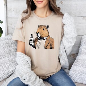 Hipster Capybara Shirt, Capybara Shirt, Cute Capybara, Capybara Gift, Capybara Drawing, Capybara Vintage Shirt