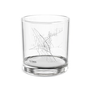 Map Of Las Cruces New Mexico Cocktail Glass, Map Of New Mexico Glass, Unique Las Cruces New Mexico Gift