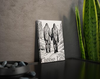 Custom Bigfoot Cutting Board Unique Gift For Camping Couple Custom