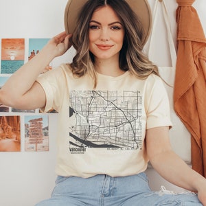 Karte von Vancouver Washington Shirt, Karte von Washington Shirt, ich liebe Vancouver Washington Shirt, Vancouver Washington ist Zuhause, Geschenk