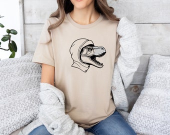 T-Rex Wearing A Beanie, T Rex Shirt, Dinosaur Shirt, Funny Shirt, Dinosaur Lovers shirt