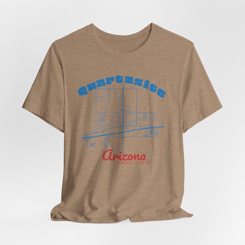 Quartzsite Arizona Vintage Map Tee Shirt, Quartzsite Arizona Map Gift, Rubber Tramp Rendezvous, RTR, Van Life Shirt, RV Life, Nomad image 10