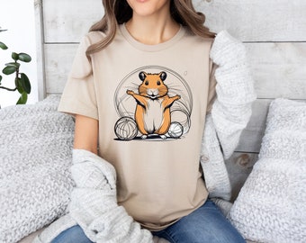 Camiseta de hámster linda, camiseta para amantes de los hámster, camiseta para dueños de hámster, camiseta para amantes de los animales, camiseta divertida con animales