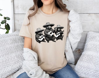Capybara Family Band Shirt, Capybara Shirt, Capybara Gift, Capybara