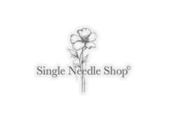 Single Needle Logo Stickers