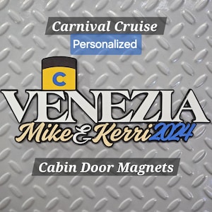 Carnival Venezia deur- en koelkastmagneten met Costa-trechter
