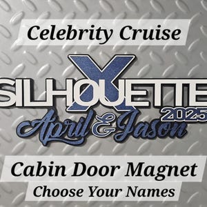 Celebrity Cruise Door Magnets | Personalized for Any Ship Name, Custom Cabin Decor