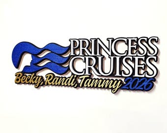 Princess Cruise Door Magnet | Personalized Cabin Decor, Custom stateroom Magnet gift
