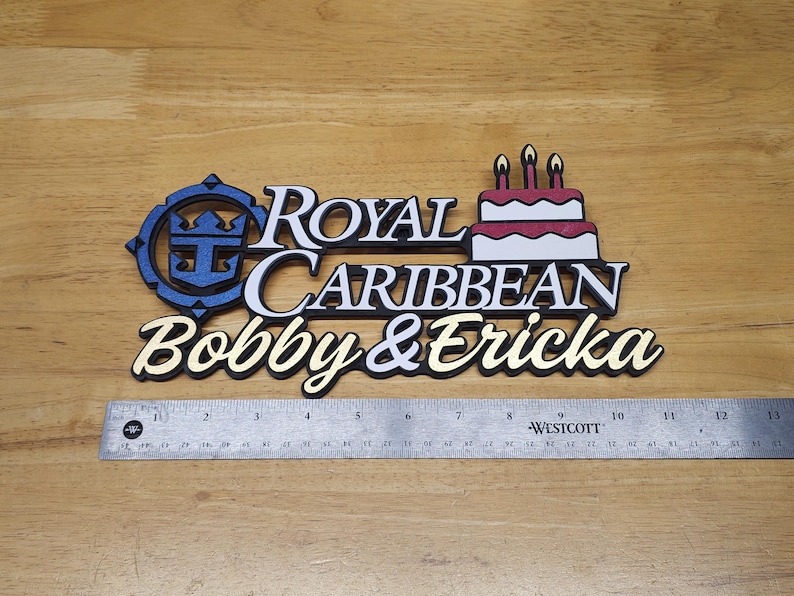 Bobby Ruler Personalized Royal Caribbean Cruise Door Magnet | Laser Cut Stateroom ...