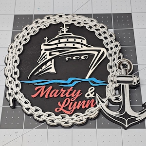 Cruise Door Magnet Anchor Personalized with Name
