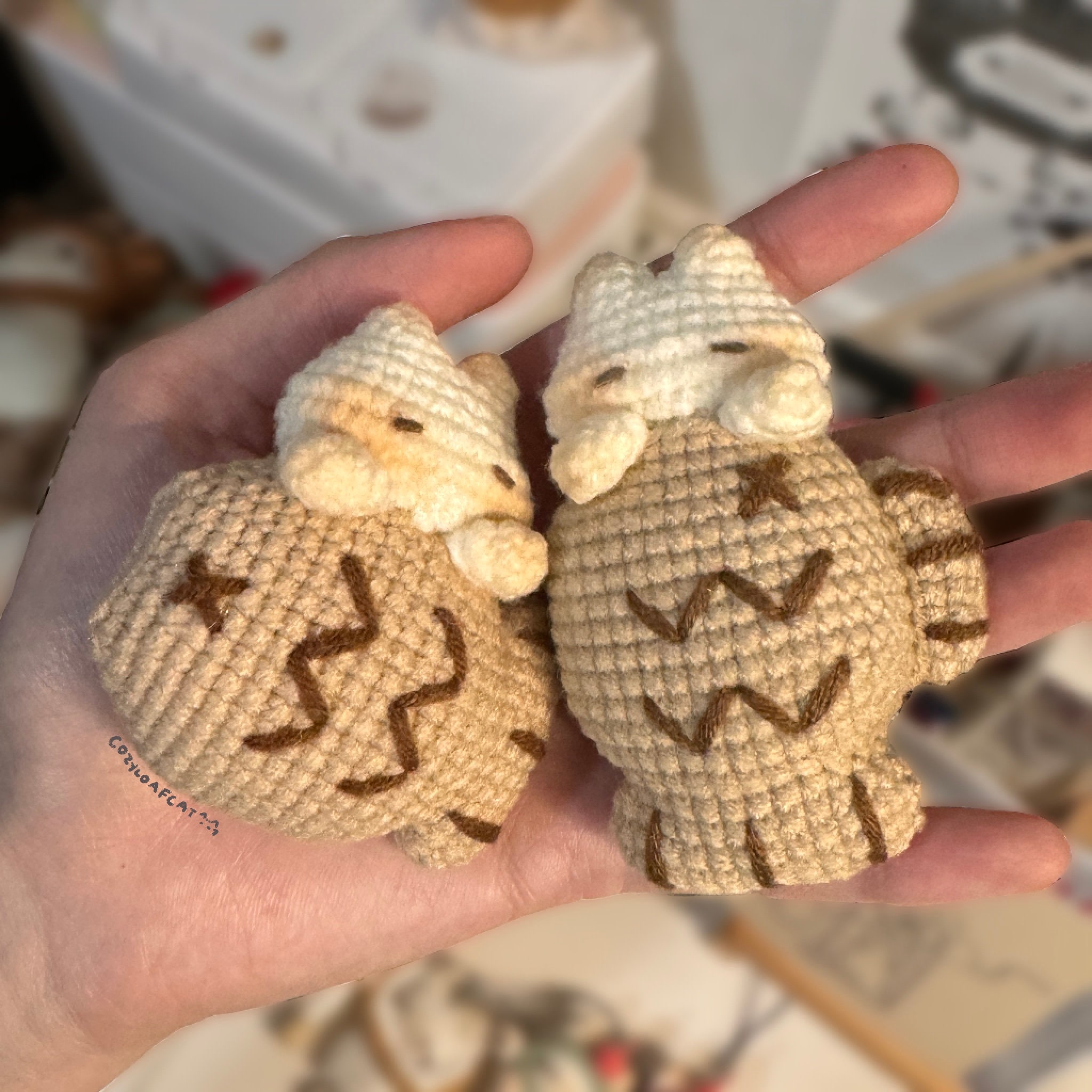 猫焼きかぎ針編みパターン - Etsy 日本