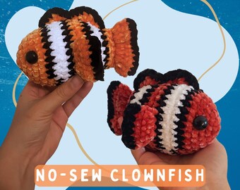 Crochet Pattern: No Sew Clownfish