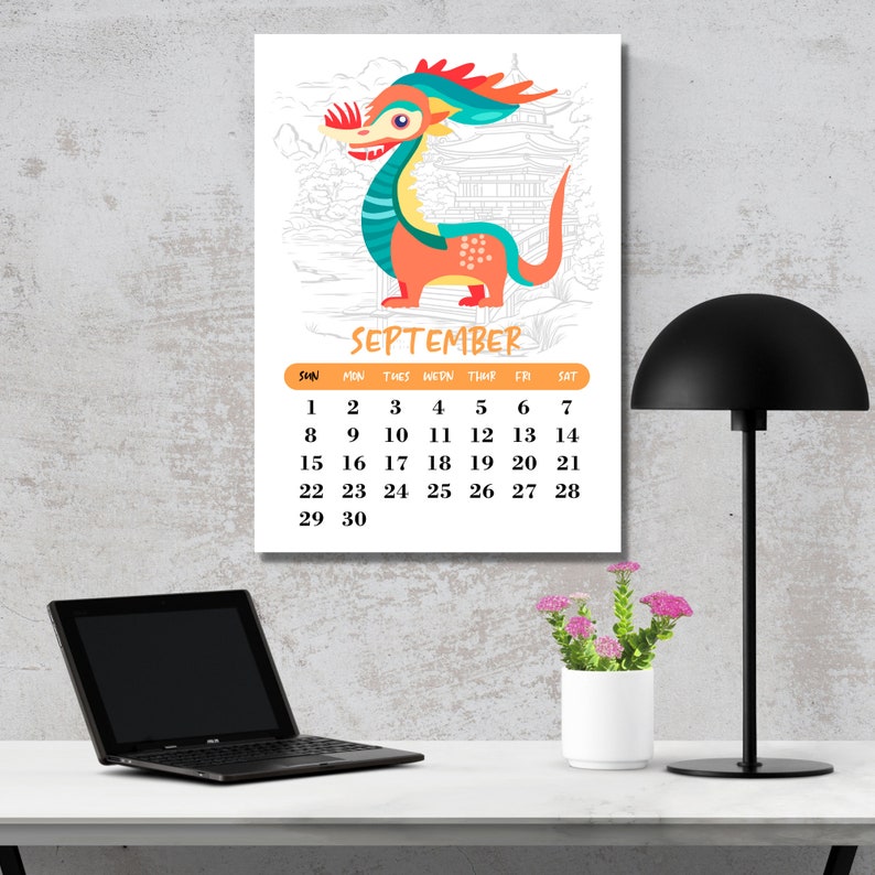 2024 Chianese Dragon Calendar Year, 2024 Dragon Calendar Year, 2024