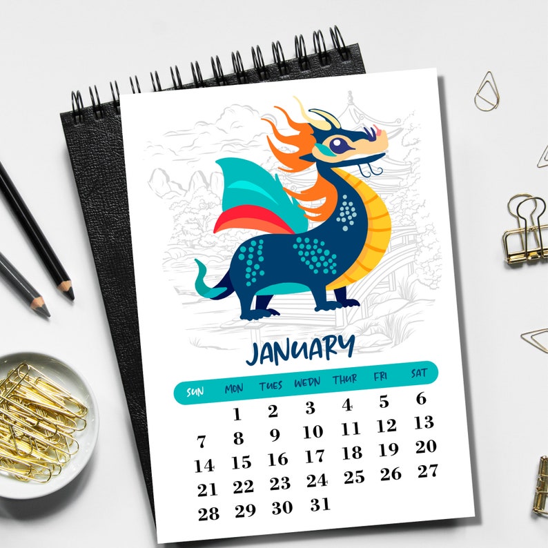2024 Chianese Dragon Calendar Year, 2024 Dragon Calendar Year, 2024
