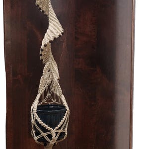 Macrame plant hanger, Indoor/outdoor Hanging planter, spiral Plant holder Plant lovers gift/presents sunroom patio decor