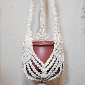 Macrame Plant Hanger: Boho Indoor/Outdoor Hanging Planter