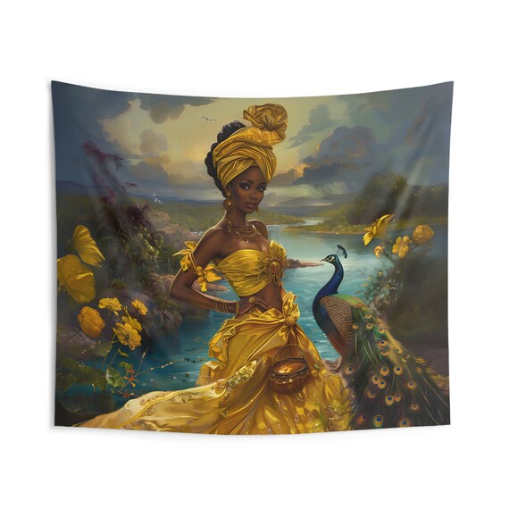 Tapestry - Oshun | Panel De Trono | | Regla De Ocha | Wall Art